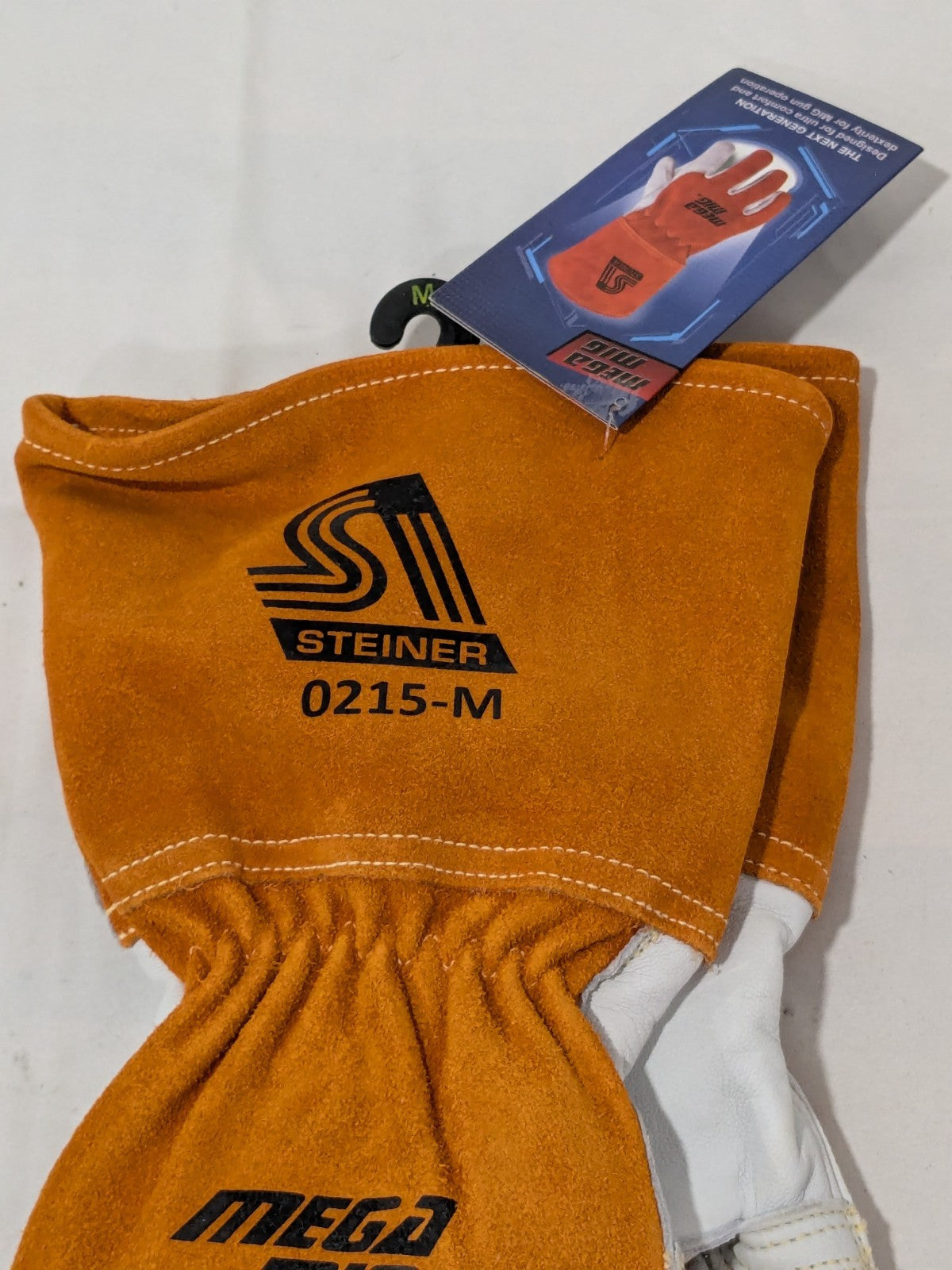 STEINER Welding Gloves: Size Medium, Goatskin Leather 0215-M