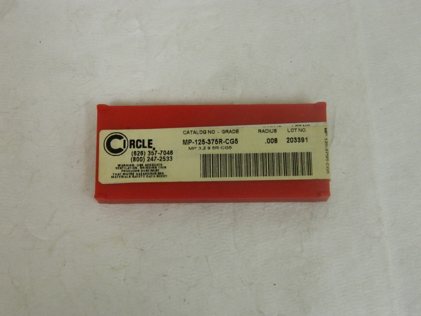 Circle Machine Boring Insert C2 MP-125-375R-CG5 #230970