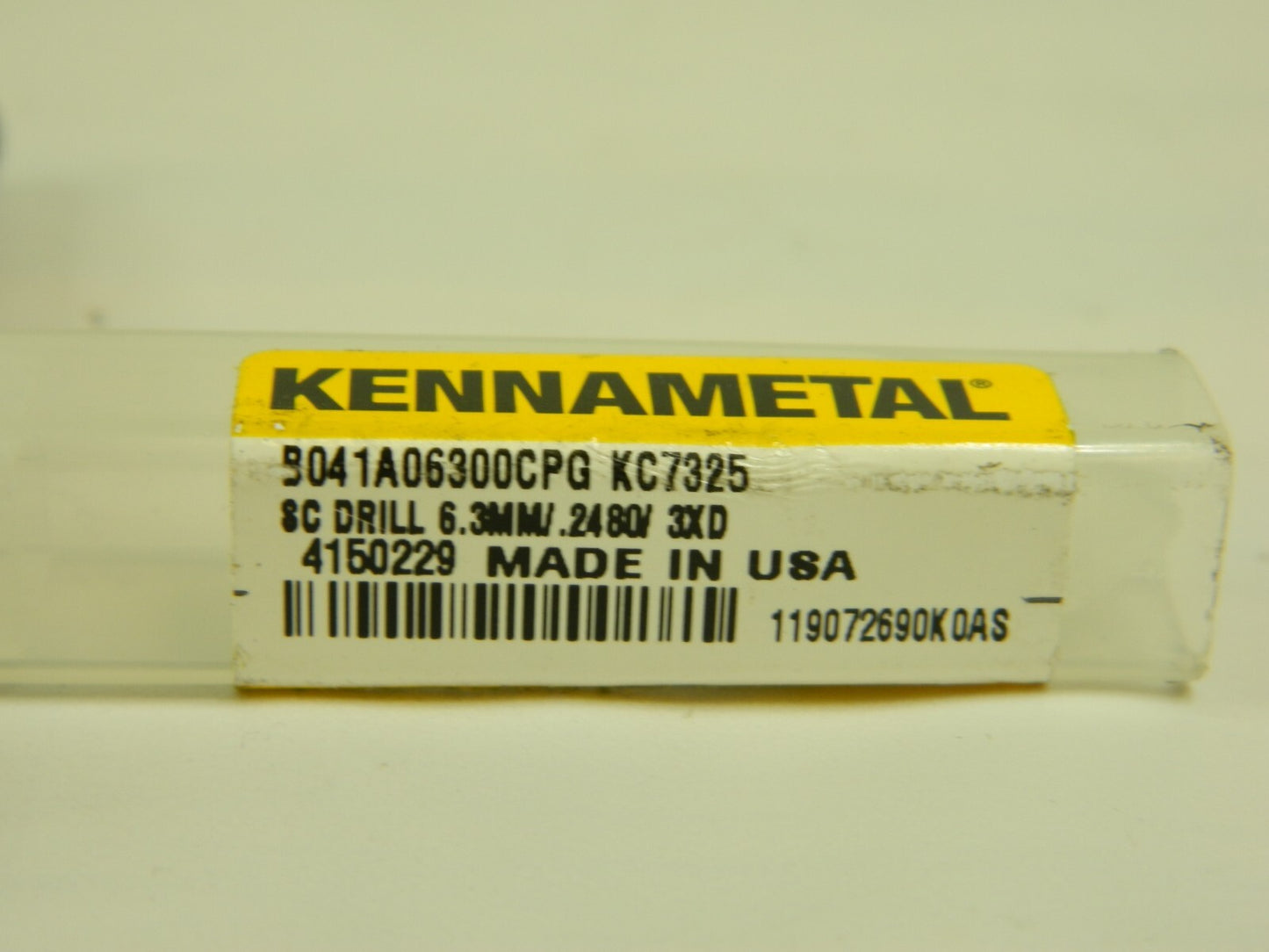 KENNAMETAL SC Screw Machine Length Drill Bit: 0.248" Dia, 140 ° 4150229