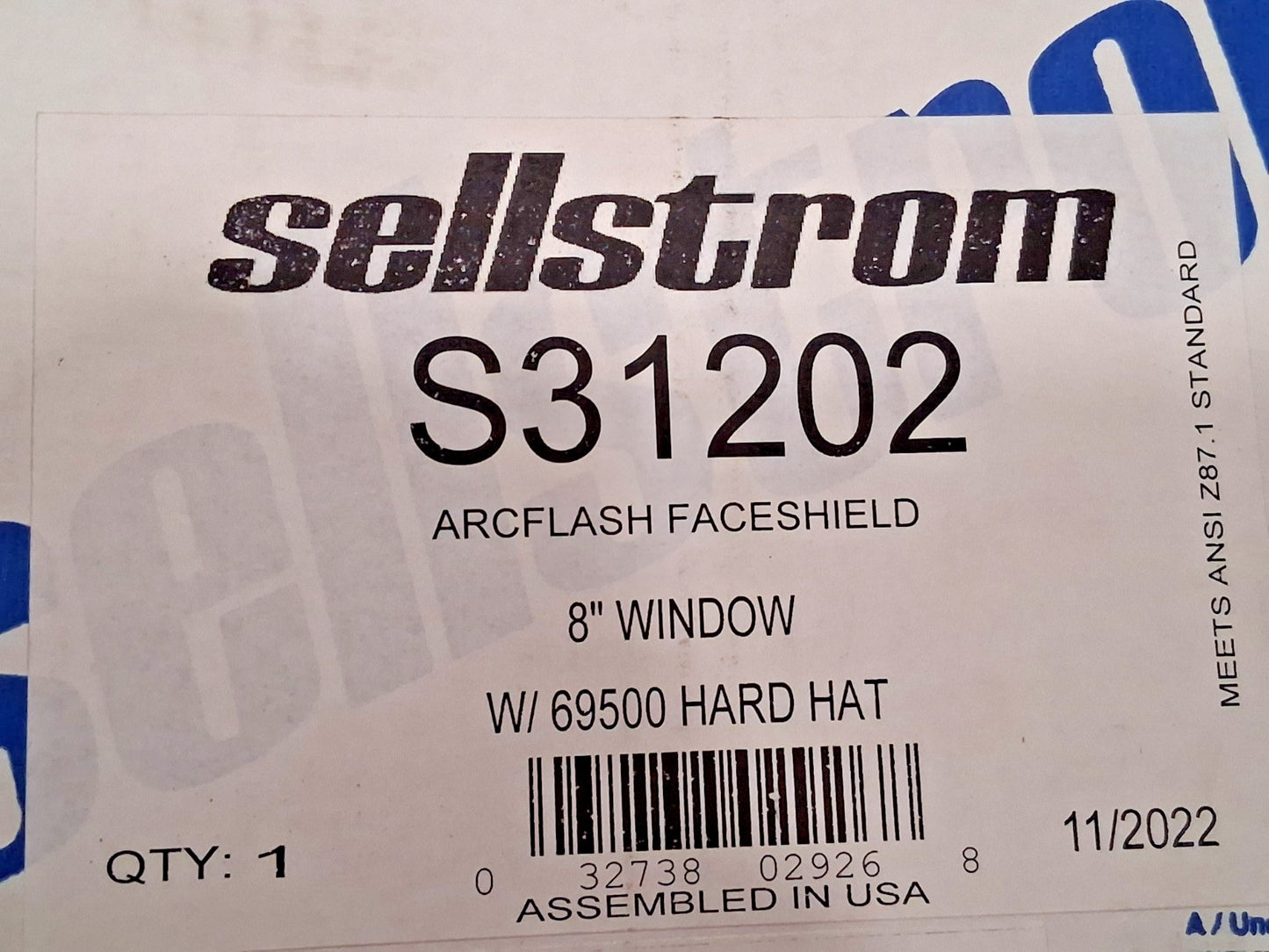 Sellstrom Face Sheild and Headgear S31202