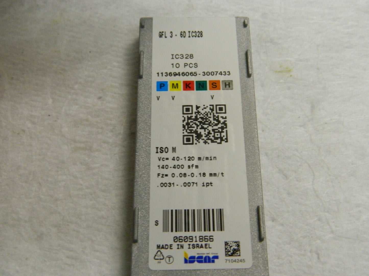 Iscar Cut-Off Inserts QTY 5 6091866