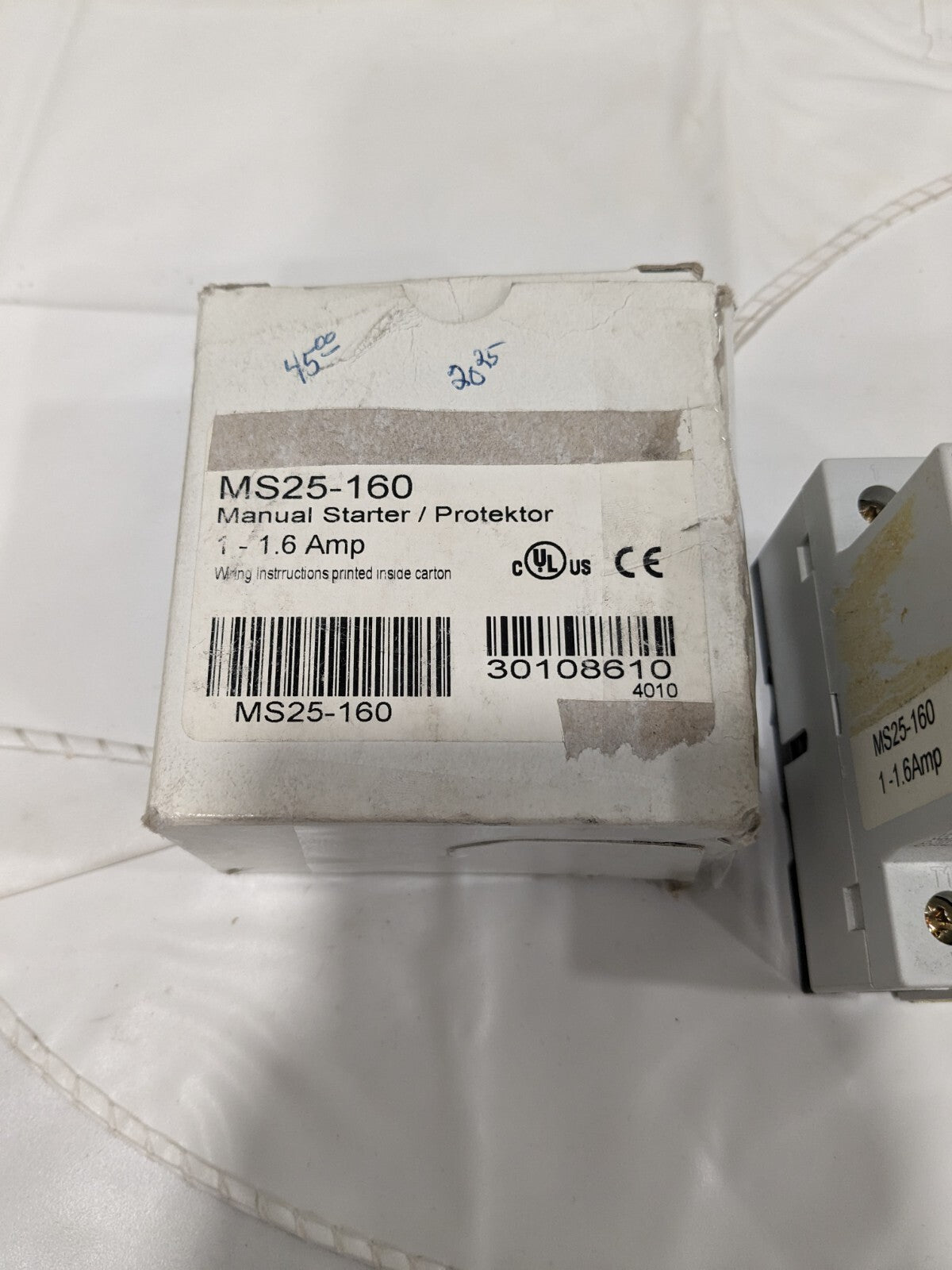 AUTOMATION DIRECT MANUAL STARTER / PROTECTOR 1-1.6 AMP MS25-160