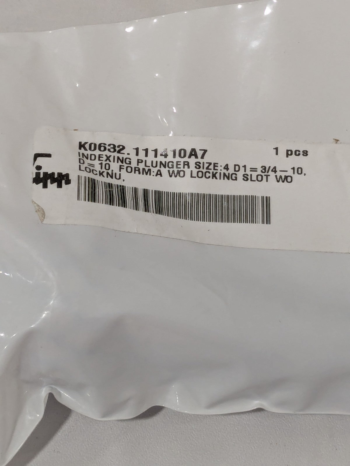 Kipp Locking Pin Knob Handle Indexing Plunger 3/4-10 K0632.111410A7