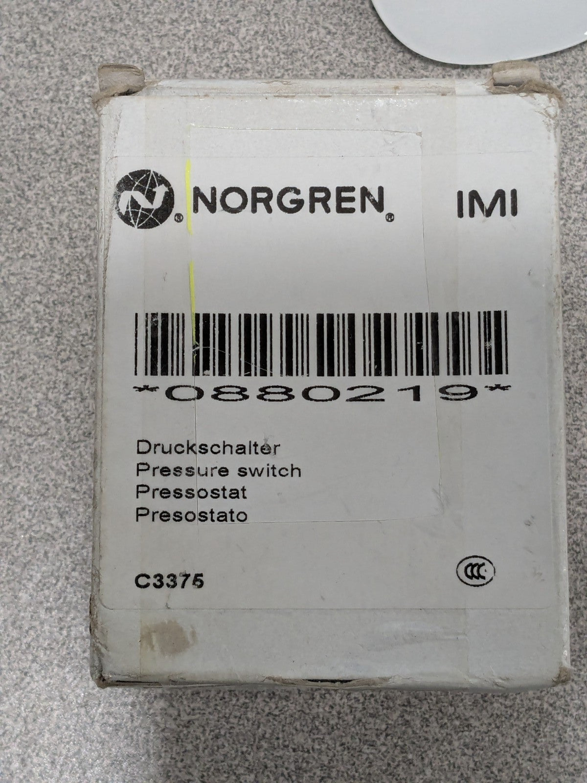 Norgren | Pressure Switch 0.2 2 Bar 0880219