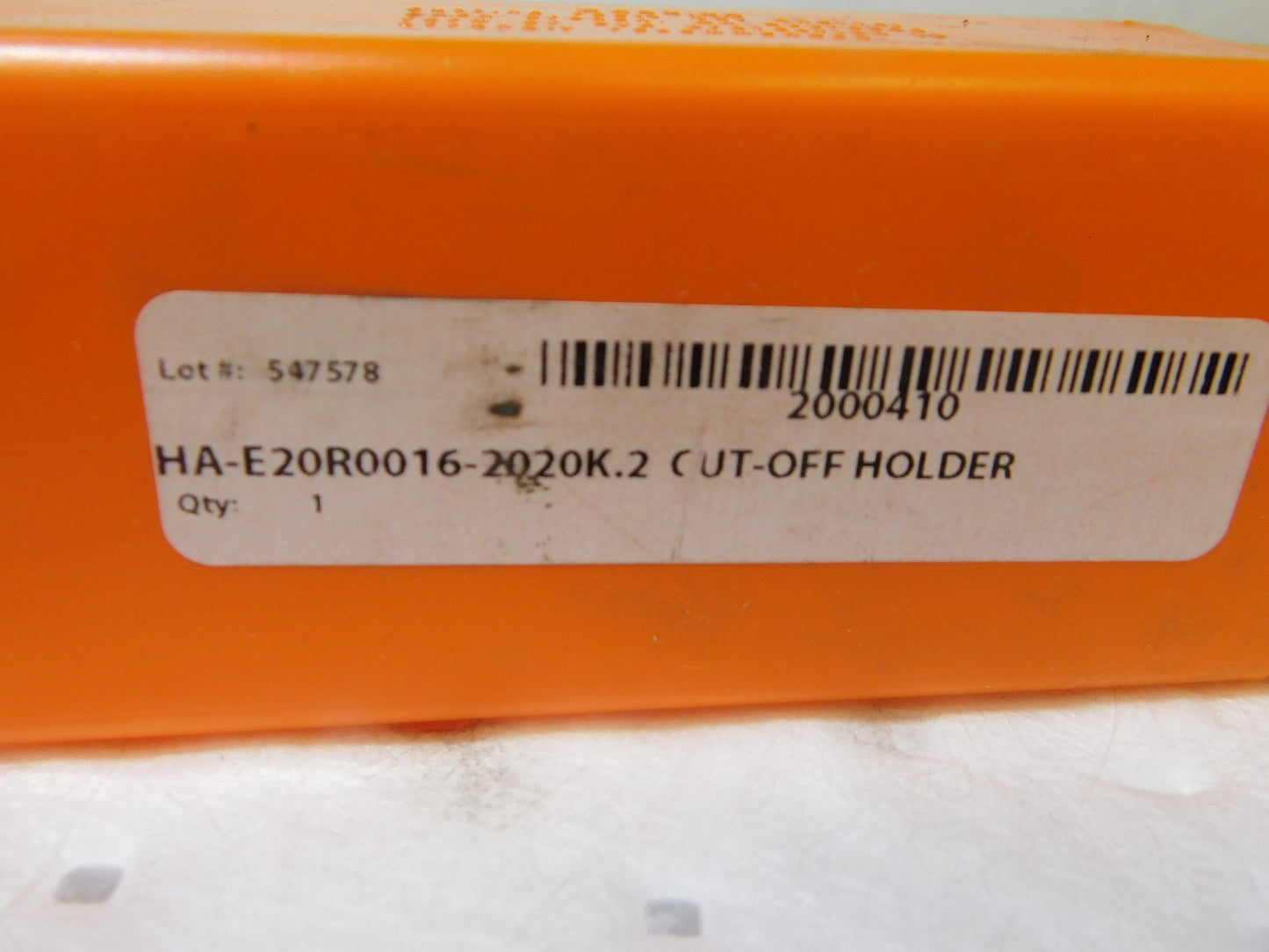 Hertel Indexible Cutoff Toolholder 31mm Max DOC 20mm Shank Dia RH 2000410