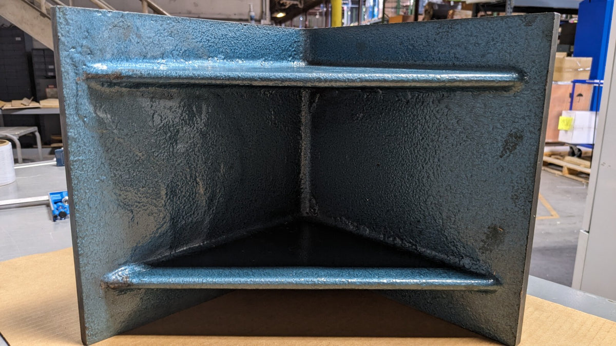 Machined Angle Plate 12" x 12" x 12" Cast Iron Flat Surface Doubl