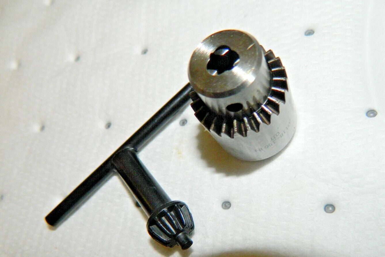 ACCUPRO Drill Chuck: 1/64 to 5/32 Capacity, Tapered Mount, JT0 CY0041200