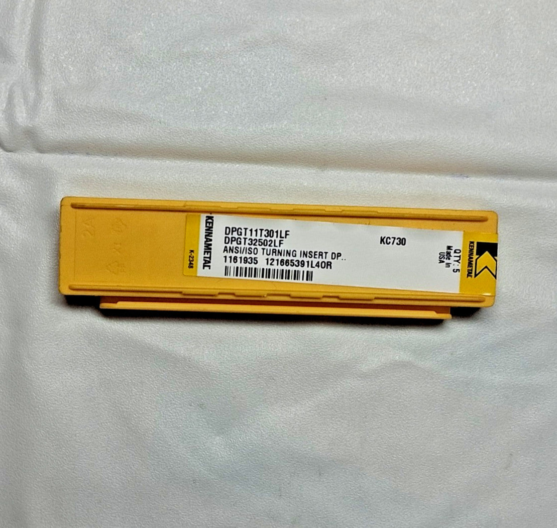Kennametal Carbide Turning Inserts DPGT3250LF KC730 QTY 5 1161935