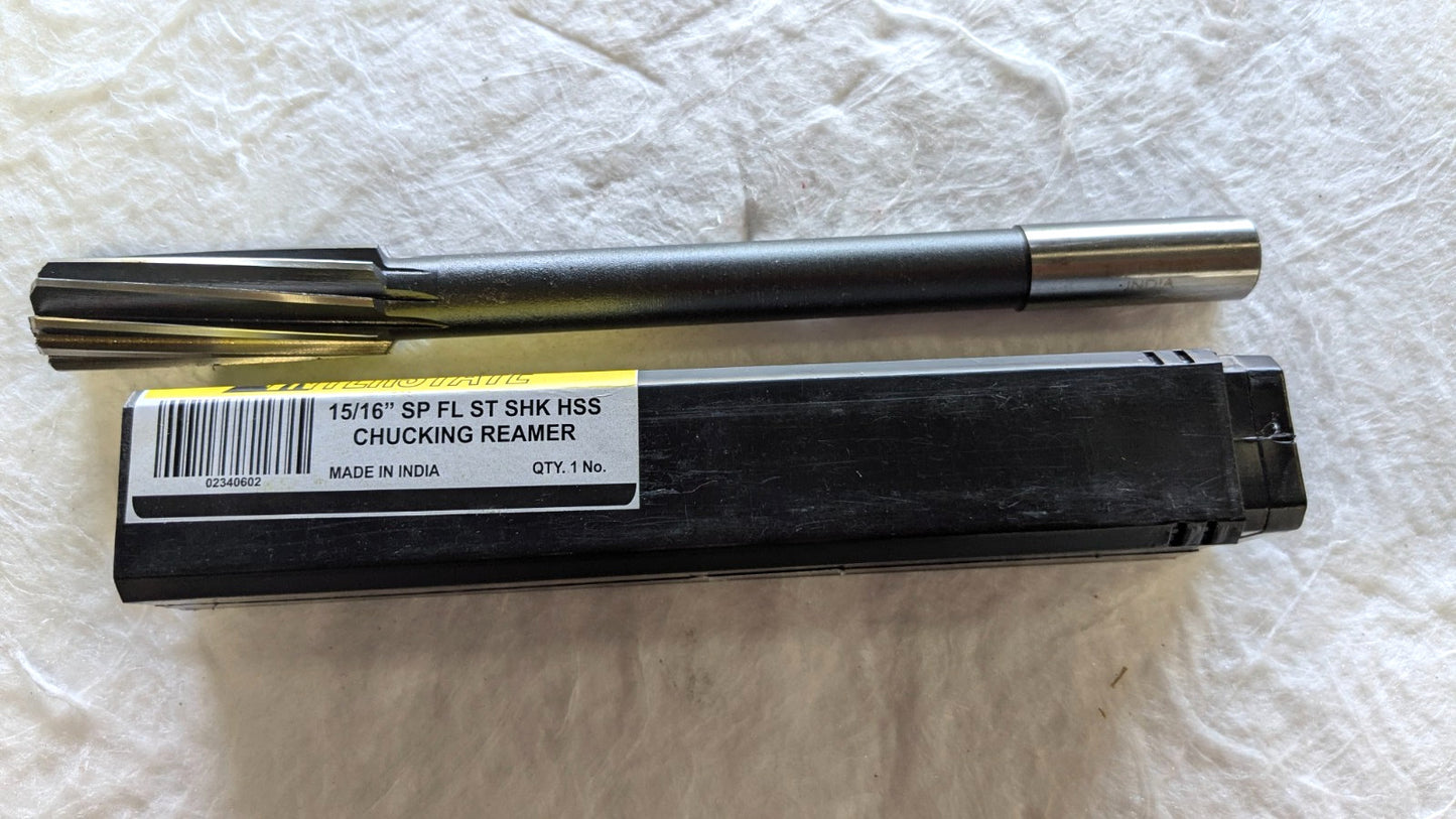 INTERSTATE Chucking Reamer HHS 15/16" 10"OAL