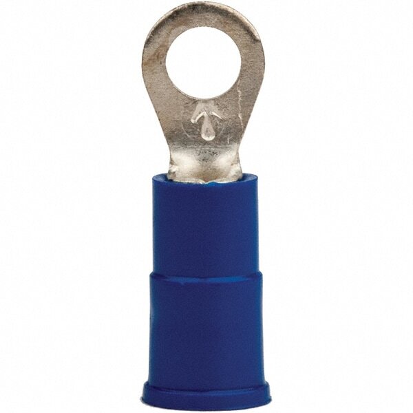 3M 100pk Circular Ring Terminal Partially Insulated 16to14 AWG Crimp Connection