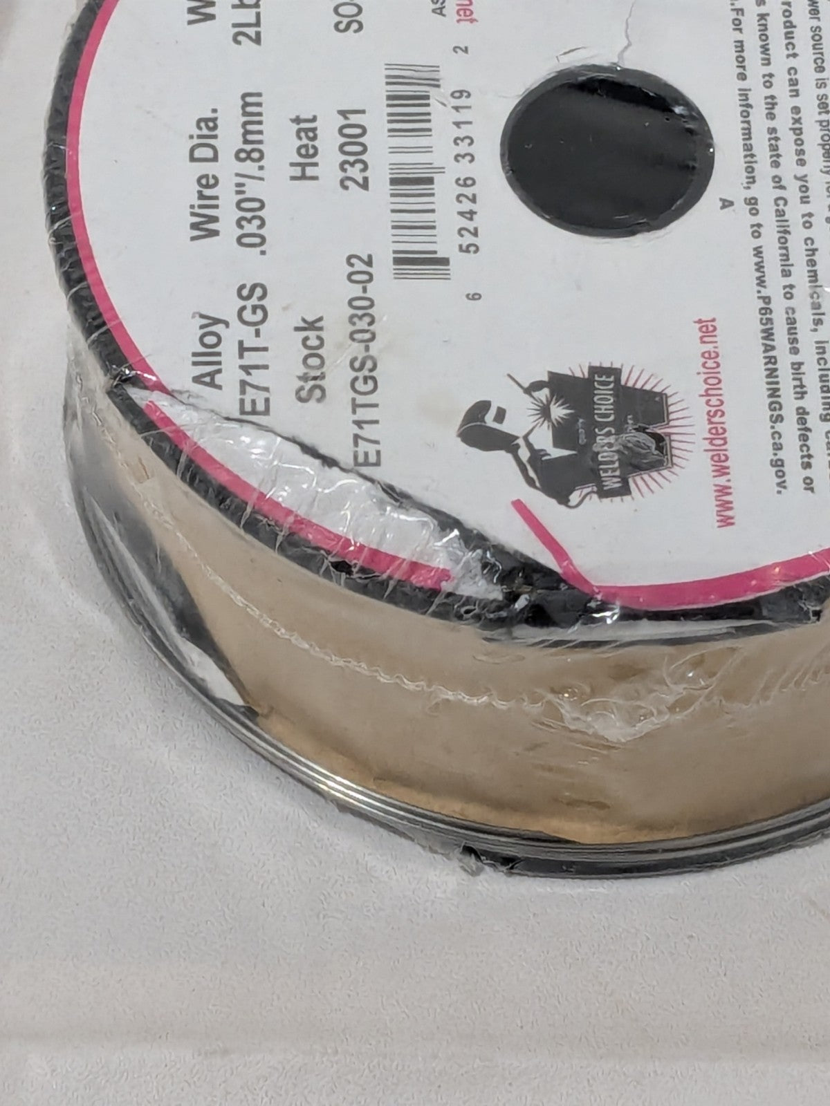 WELDER'S CHOICE MIG Welding Wire: E71T-GS, 0.0300" Dia, Flux Core 59803122