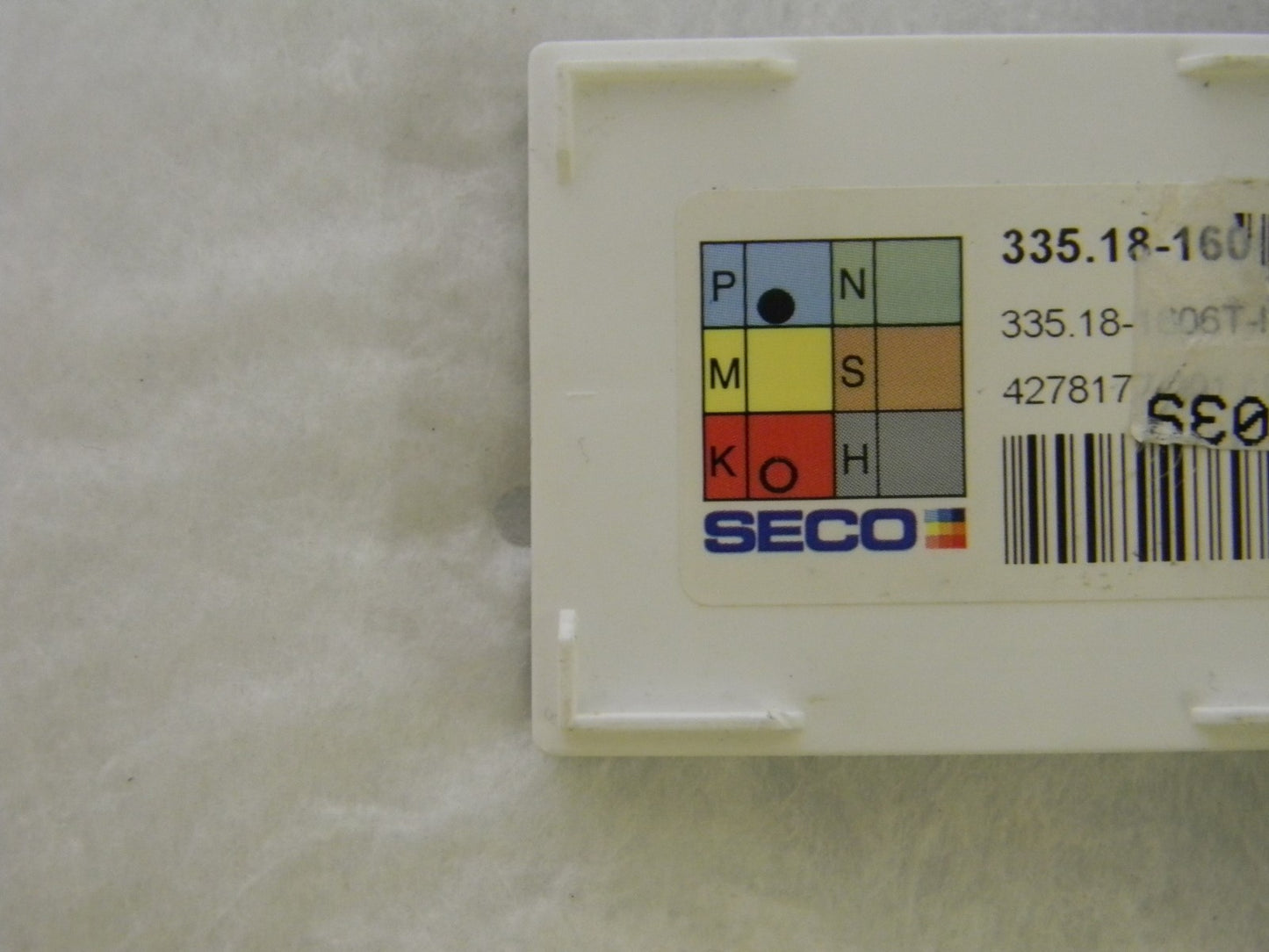 Seco Carbide Milling Inserts 335.181606M12 Grade-MP1500 Qty 10 35220