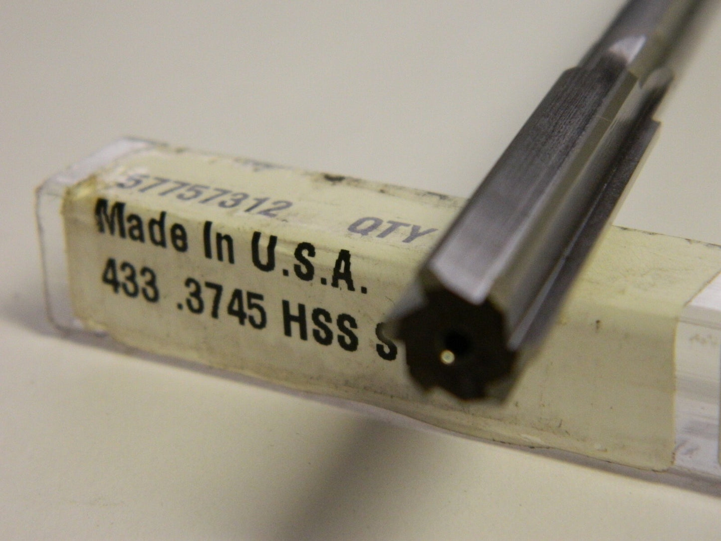 Pro .3745 STR FL STR SHK HSS Chucking Reamer QTY 2 433 .3745