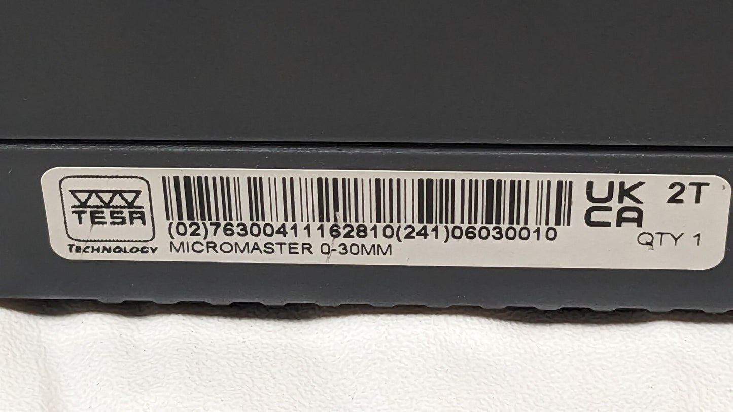 TESA Electronic Outside Micrometer Micromaster IP54 0 to 1.2"/0 to 30mm 06030010