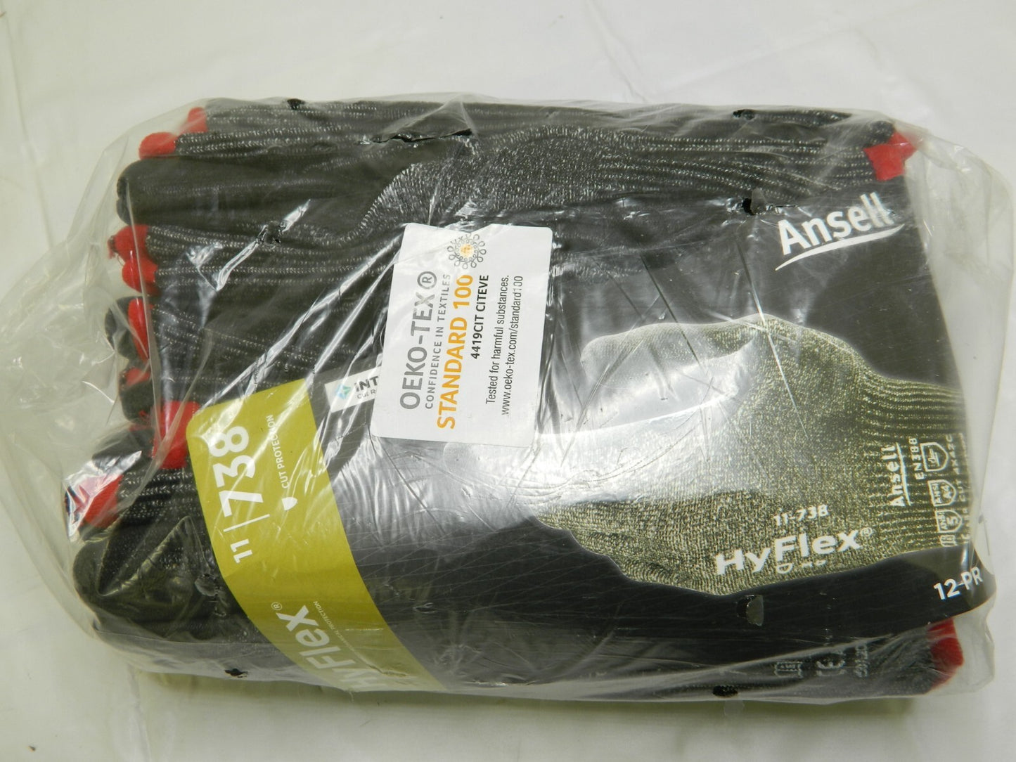 ANSELL Sz S ANSI Cut A4 ANSI Puncture 0 ANSI Abrasion 5 Cut Res. Gloves Qty 12