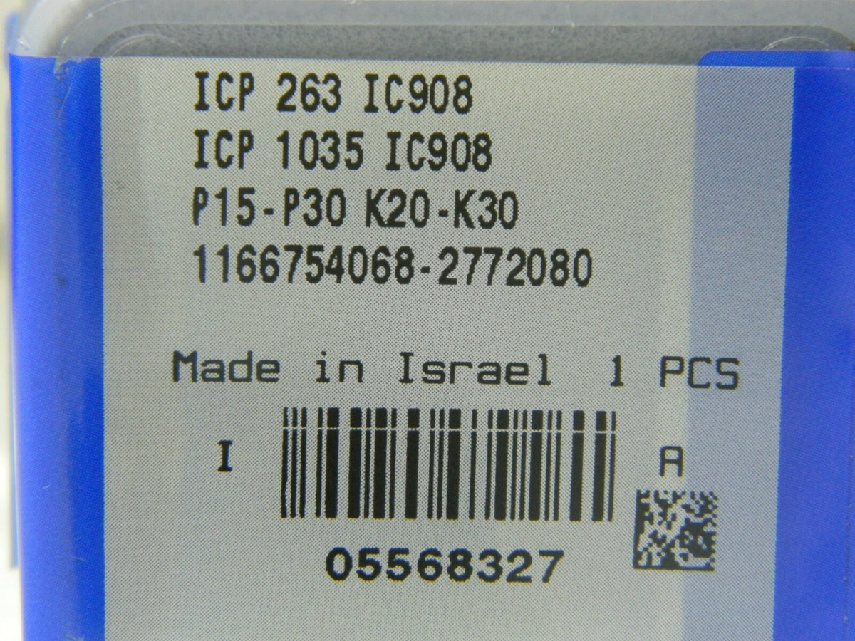 Iscar Replaceable Drill Tip Series ICP 26.29mm Diam Grade IC908 5568327