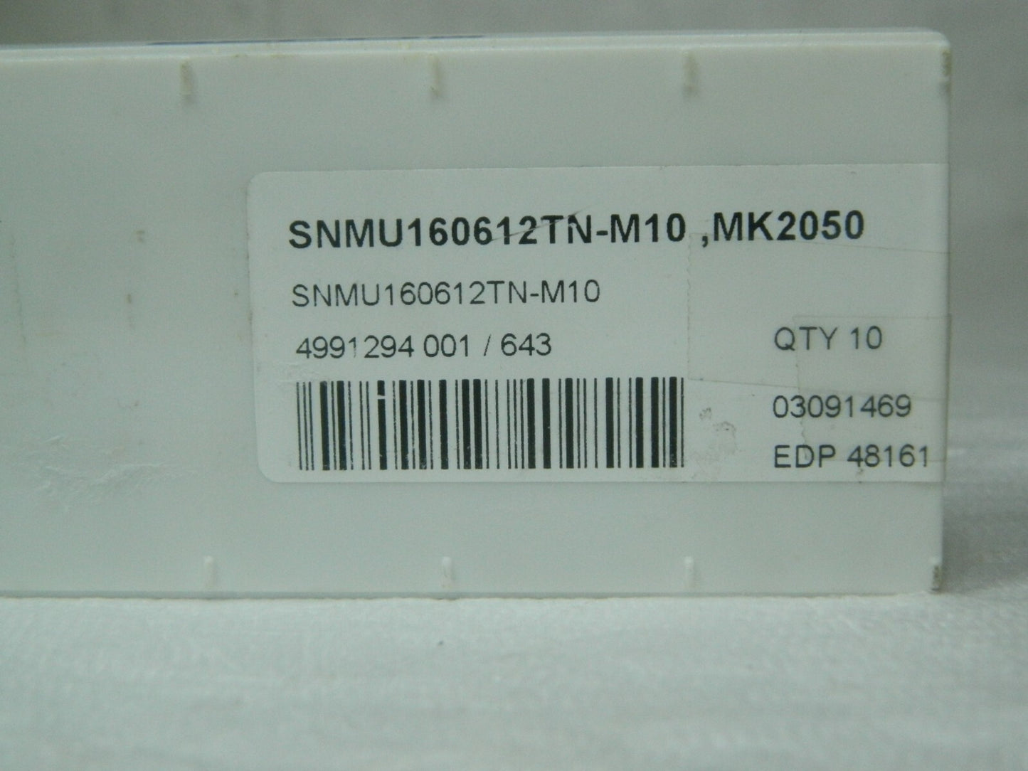 Seco Carbide Milling Inserts SNMU160612TN-M10 Grade MK2050 48161
