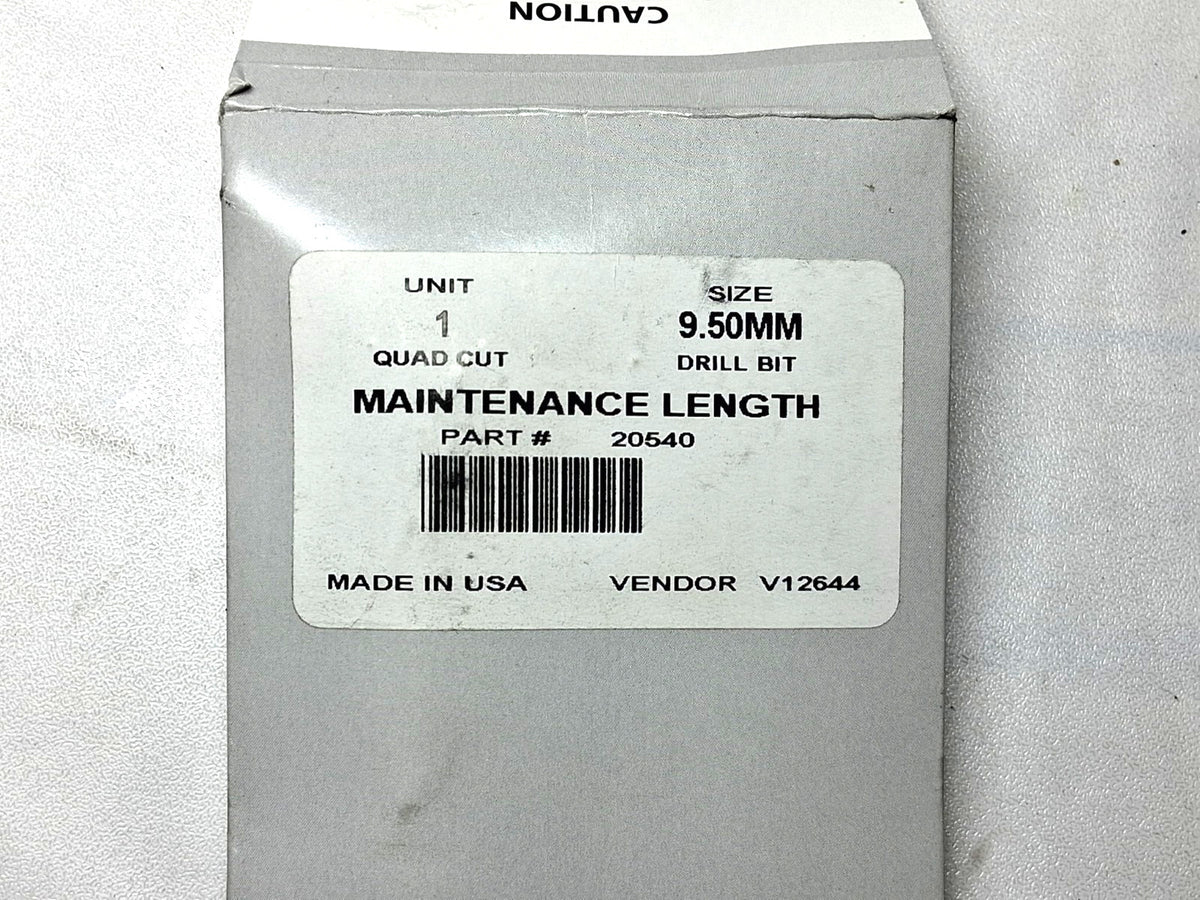 Mechanics Drill Bit HSS 9.5 mm Dia 135 ° Point 20540