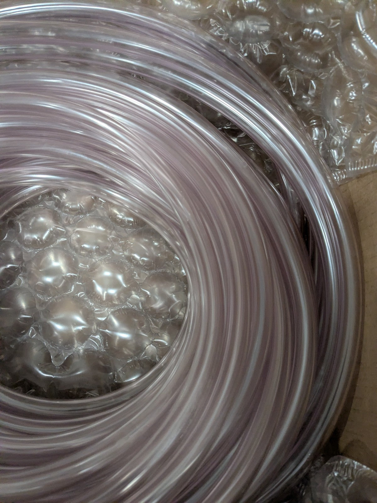 Clear PVC Tube: 1/2" ID, 11/16" OD, Approx. 100' Long, 40 Max psi SOF-035