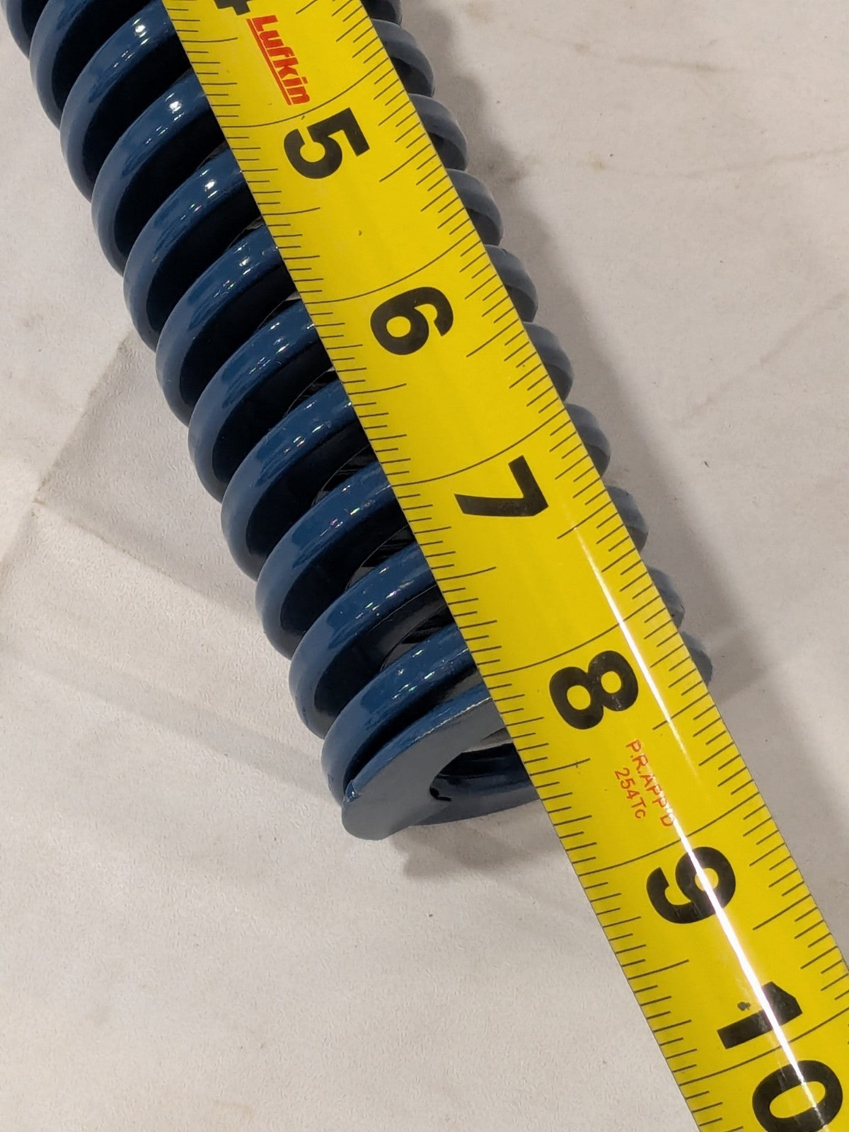 Dayton Lamina Die Spring 2" Hole Dia, 1" Rod Dia, 8" Free Length, Blue 9-3232-21