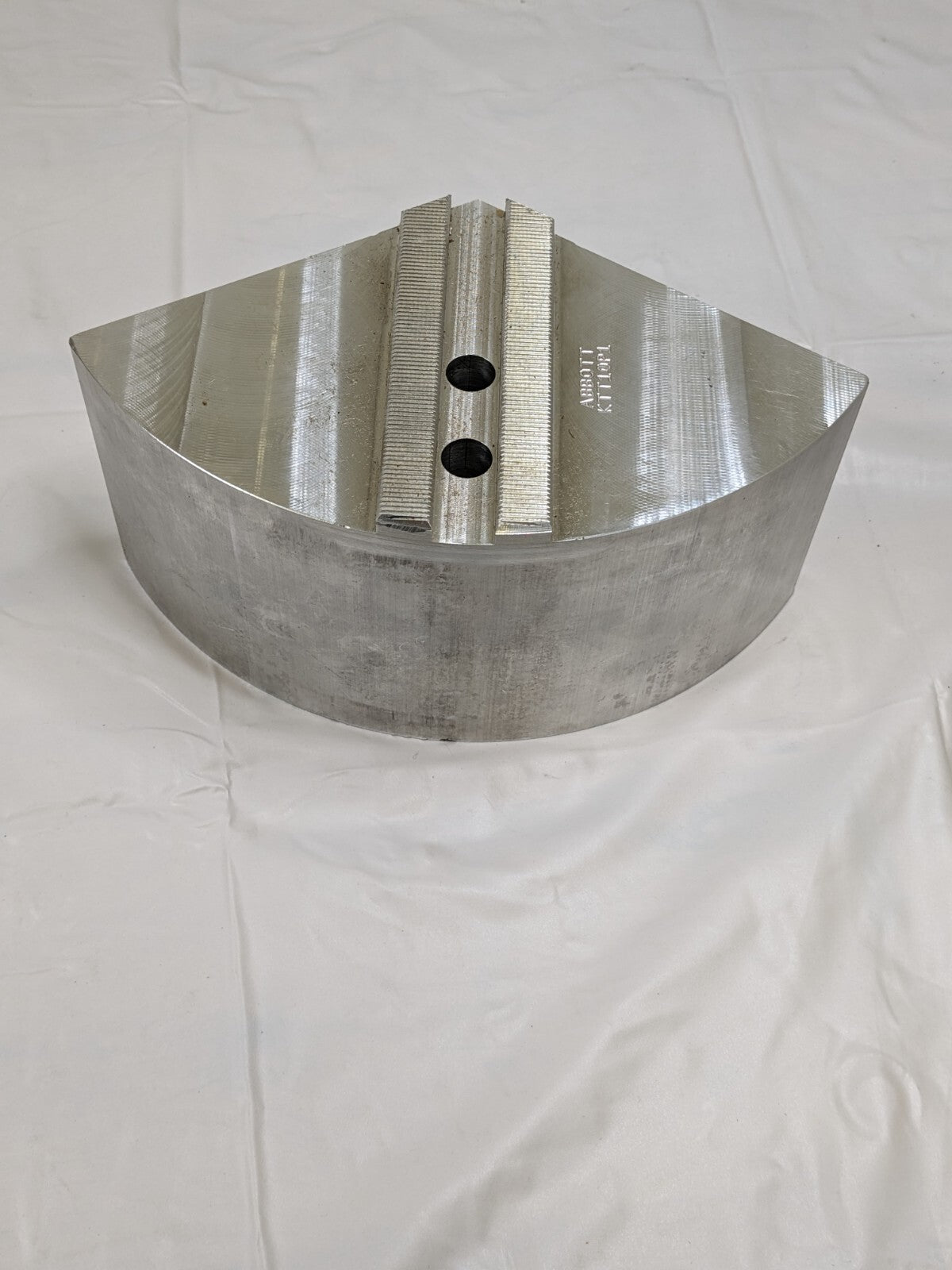 Abbott Soft Lathe Chuck Jaw: Serrated 10 OAW, 4 OAH Qty 2 Jaws KTT10P1