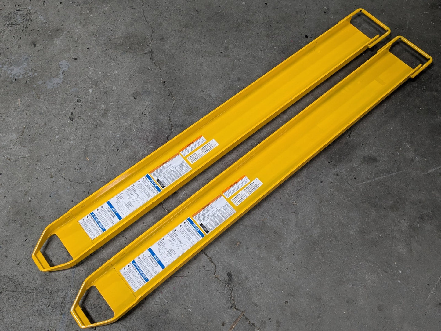 Vestil Heavy Duty Steel Fork Extensions 6 In. x 72 In. 4000 lb. Capacity FE-6-72