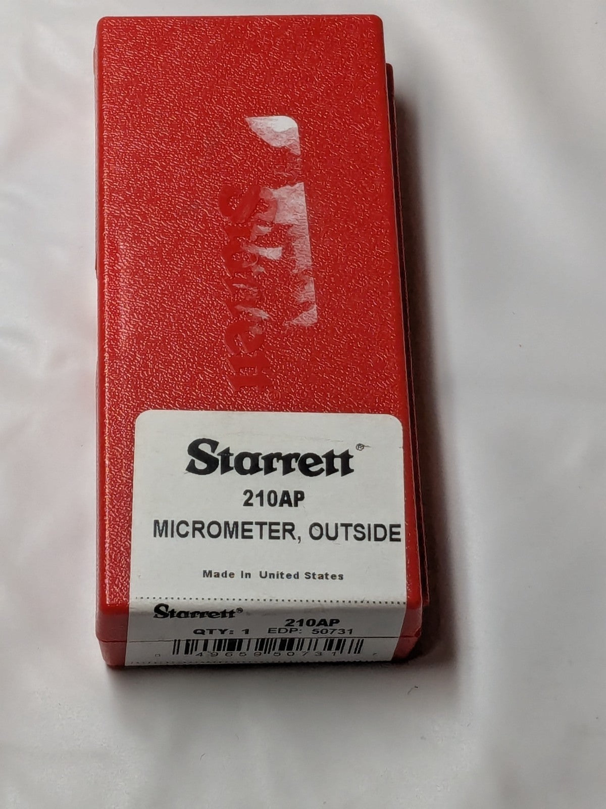 STARRETT Mechanical Screw Thread Micrometer 0 to 7/8" Range, 210AP