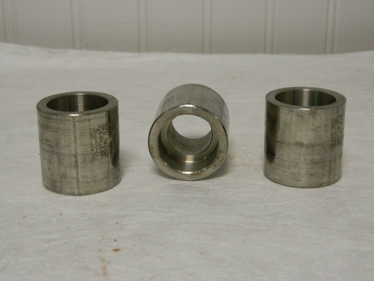 Merit Brass 3/4" Grade 304 Stainless Steel Pipe Half Coupling QTY 3 SW3411H