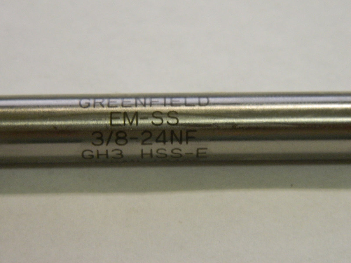 Greenfield Modified Bottoming Tap 3/8-24NF GH3 3FL HSSE EM-SS 84518