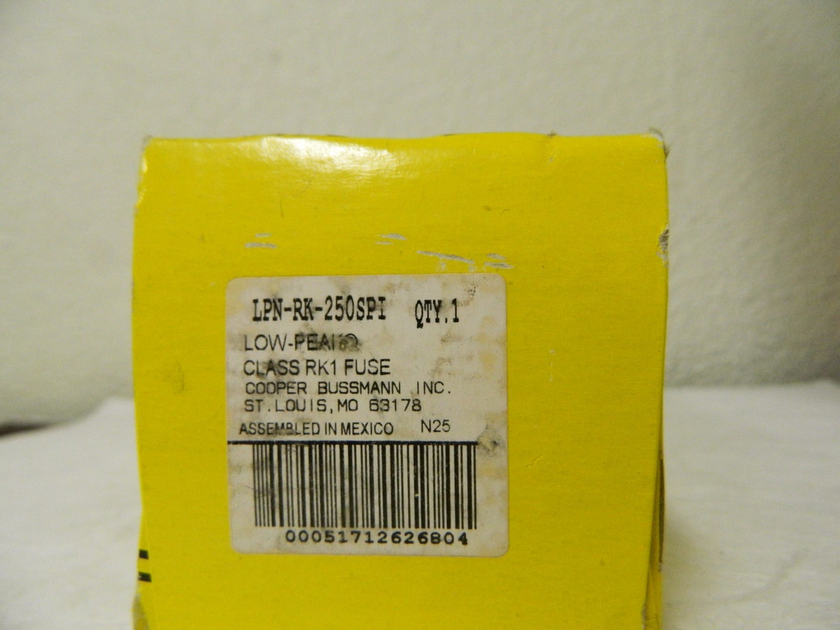 Cooper Bussmann Time Delay General Purpose Fuse 250 VAC/VDC 250A LPN-RK-250SPI