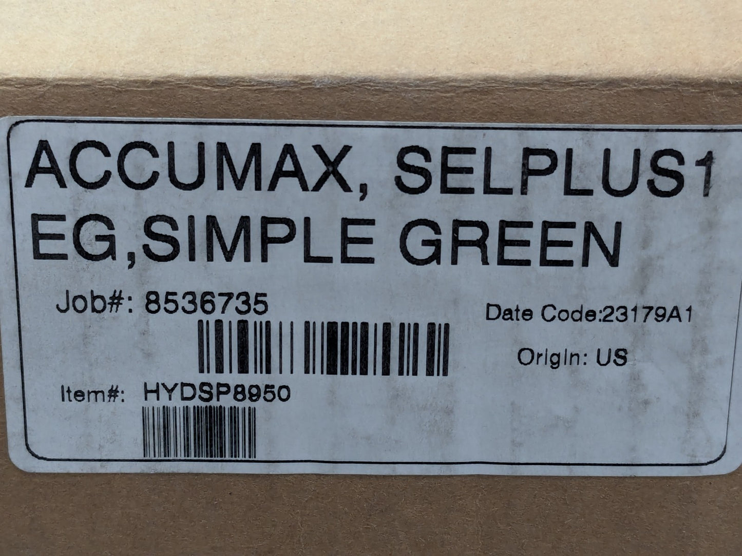 Simple Green Accumax 4 Plus 1 Select Proportioner 1 & 3.5 GPM 0800000108950
