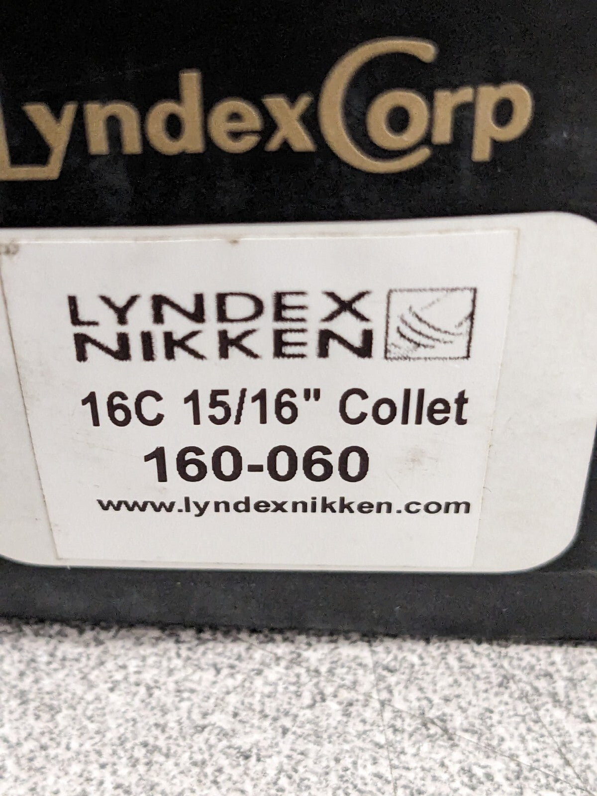 LYNDEX 15C Round Collet: 15/16" Size 160-060