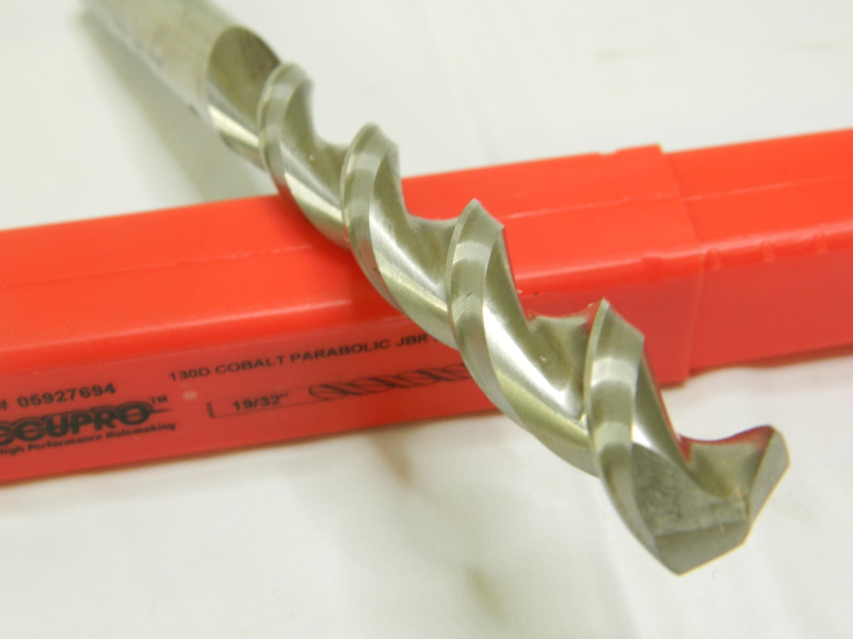 Accupro Parabolic Jobber Drill Bit 19/32" x 4-3/4" x7" Cobalt 2FL