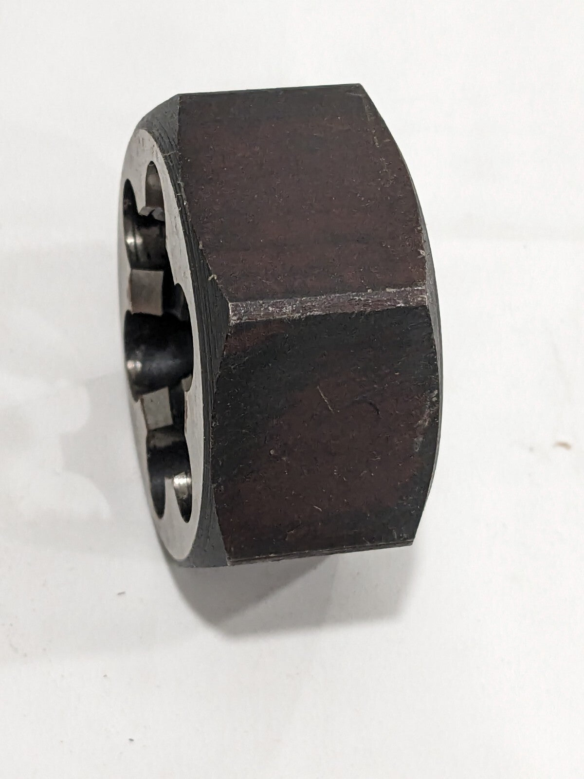 Hex Rethreading Die: M30x3.5, 1" Thick, Right Hand, Carbon Steel 364-0304