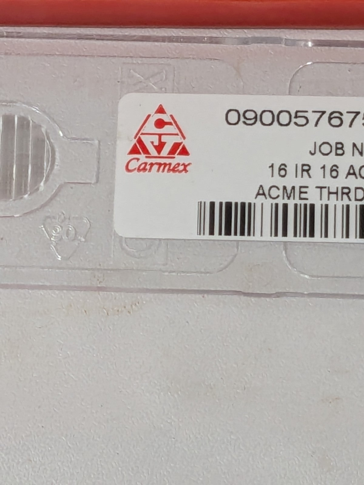 CARMEX Laydown Threading Insert: 16 IR 16 ACME BXC, Carbide Qty 10 05767595