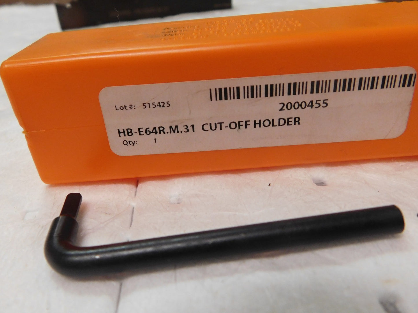 Hertel Indexible Cutoff Toolholder 1.97 DOC 1W x 3/4H Shk Dia RH 6L 2000455