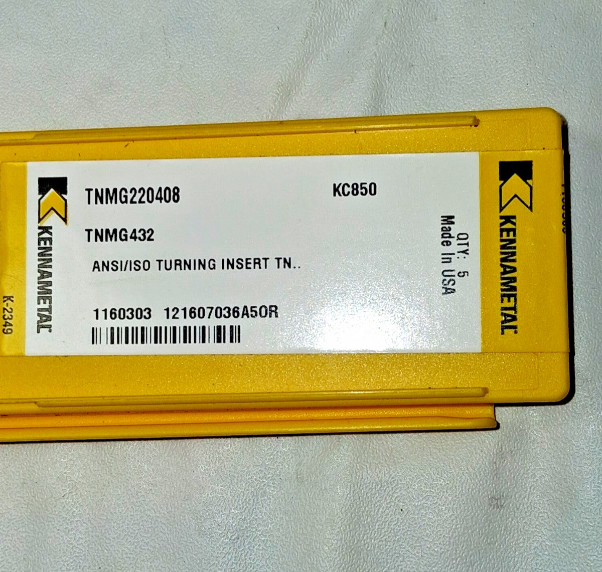 Kennametal Carbide Turning Inserts TNMG432 KC850 Qty 5 1160303