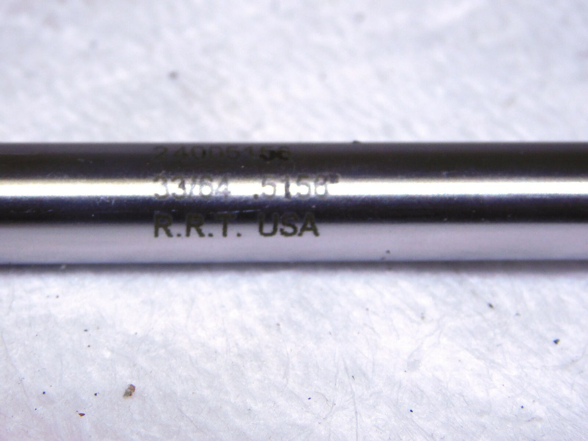 RRT Carbide Tipped Chucking Reamer .5156 Dia 6Fl 2 Fl Lgt 8 OAL 24005156