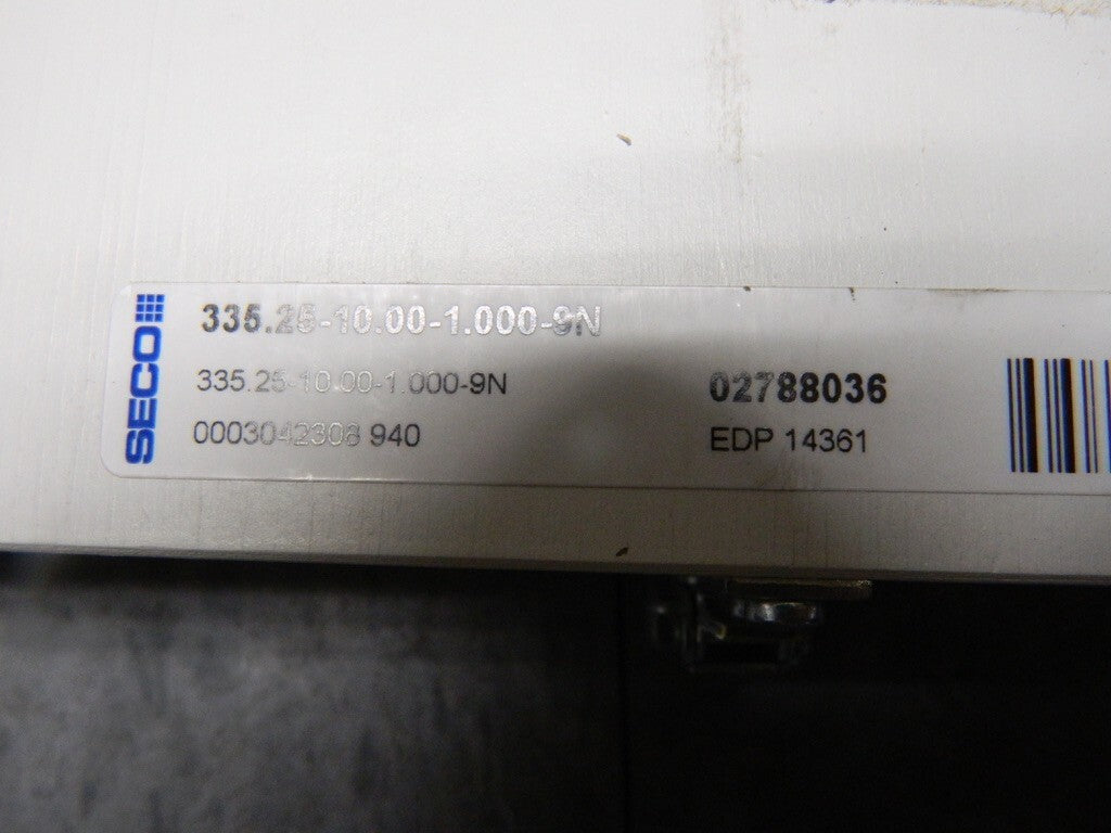 Seco Indexable Slotting Cutter 1" Cutting Width, 10" Cutter Dia 02788036