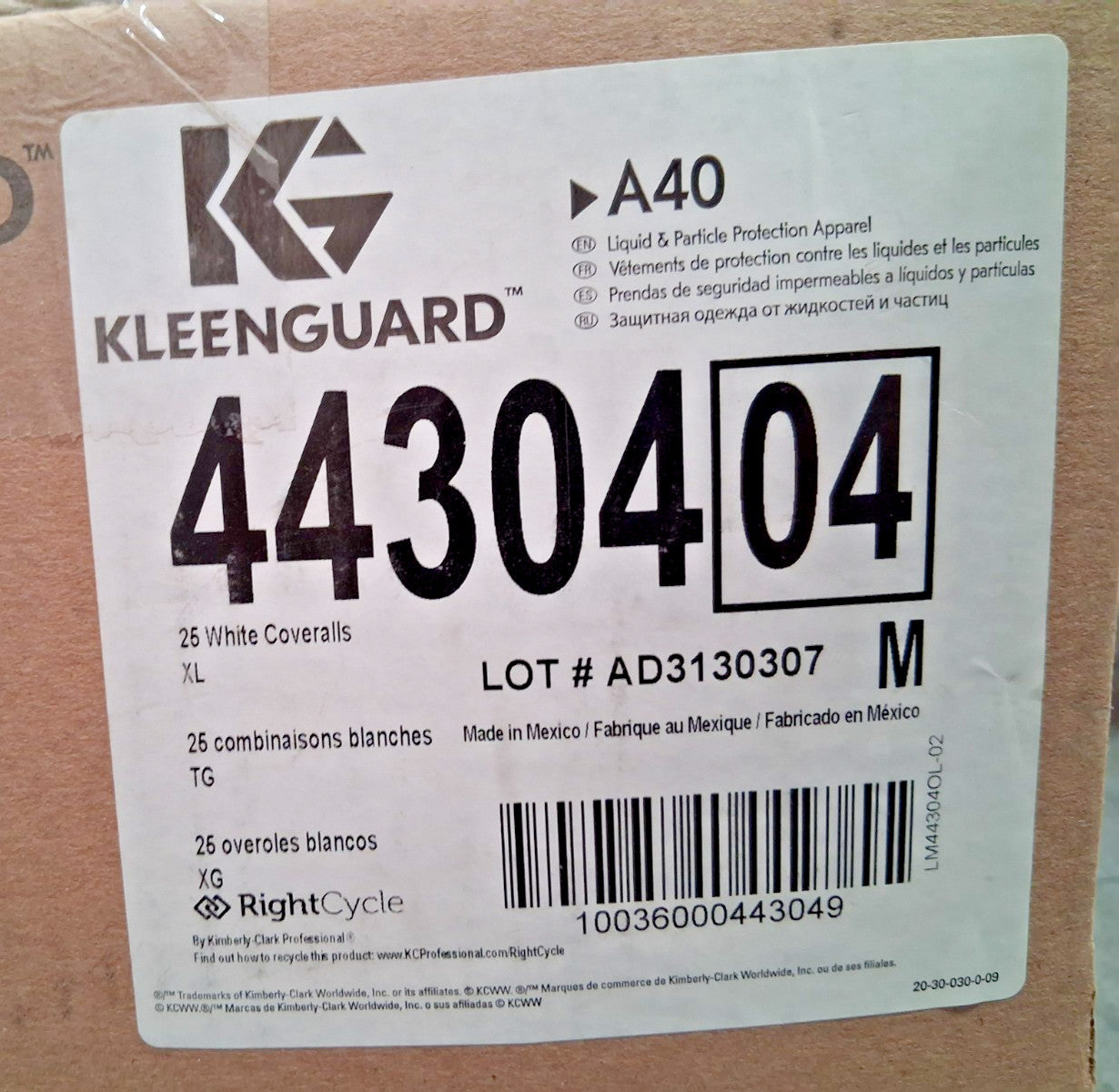 KleenGuard NonDisposable Rain & Chemical-Resistant Coveralls QTY25 Size XL 4