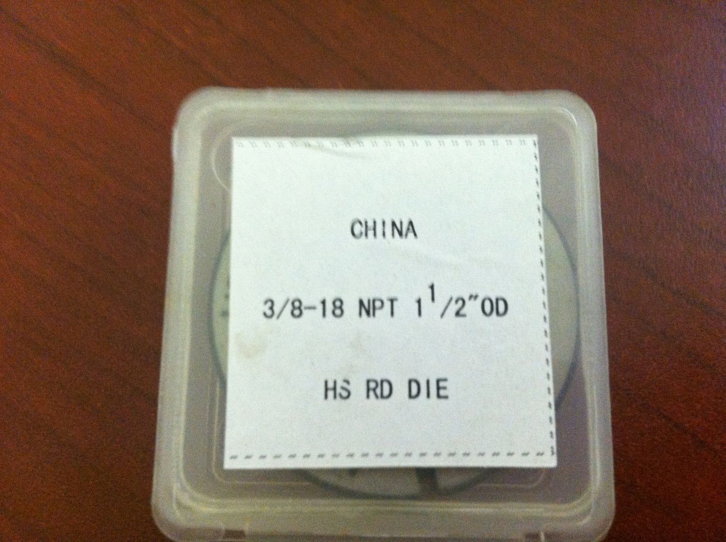 Precision 3/8"-18 NPT 1-1/2" x 1/2" HSS Adjustable Round Dies QTY