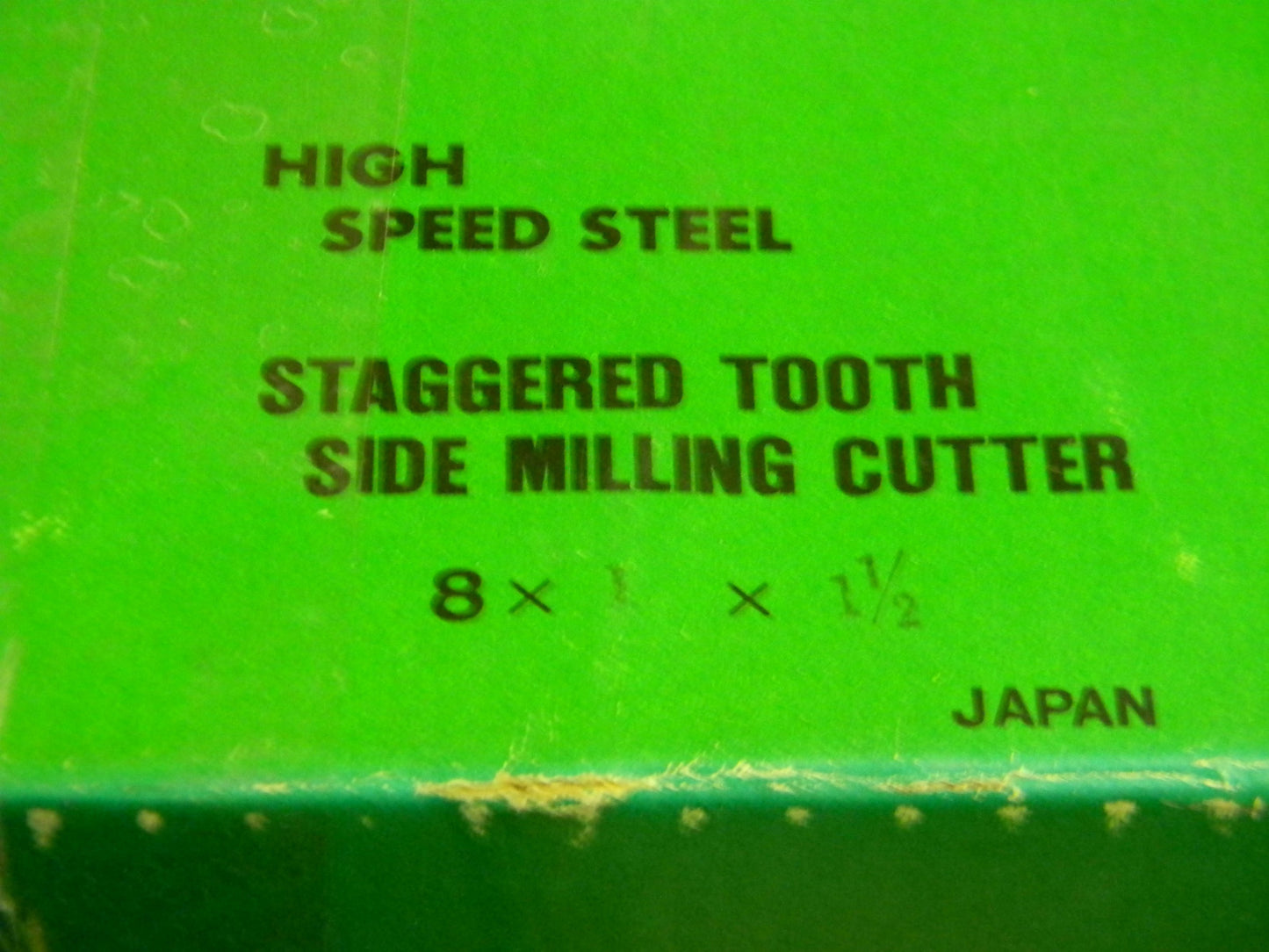 Precision Side Milling Cutter 8" x 1" x 1-1/2" HSS Staggered 28T