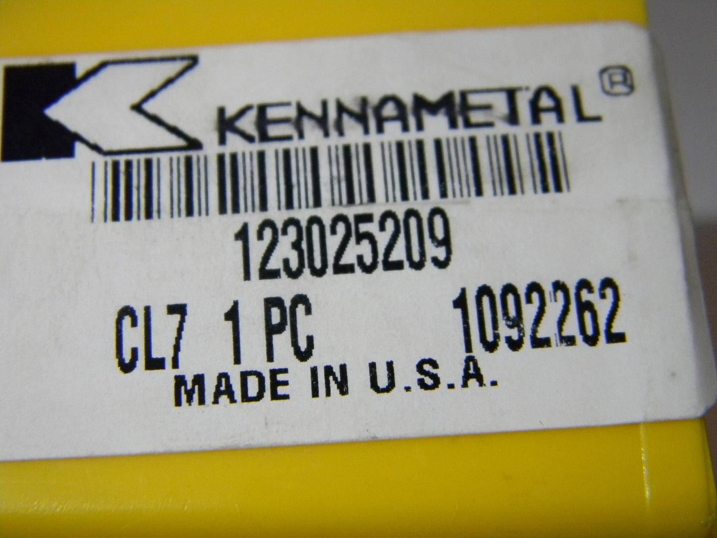 Kennametal 208 Shank for Indexables 123025209