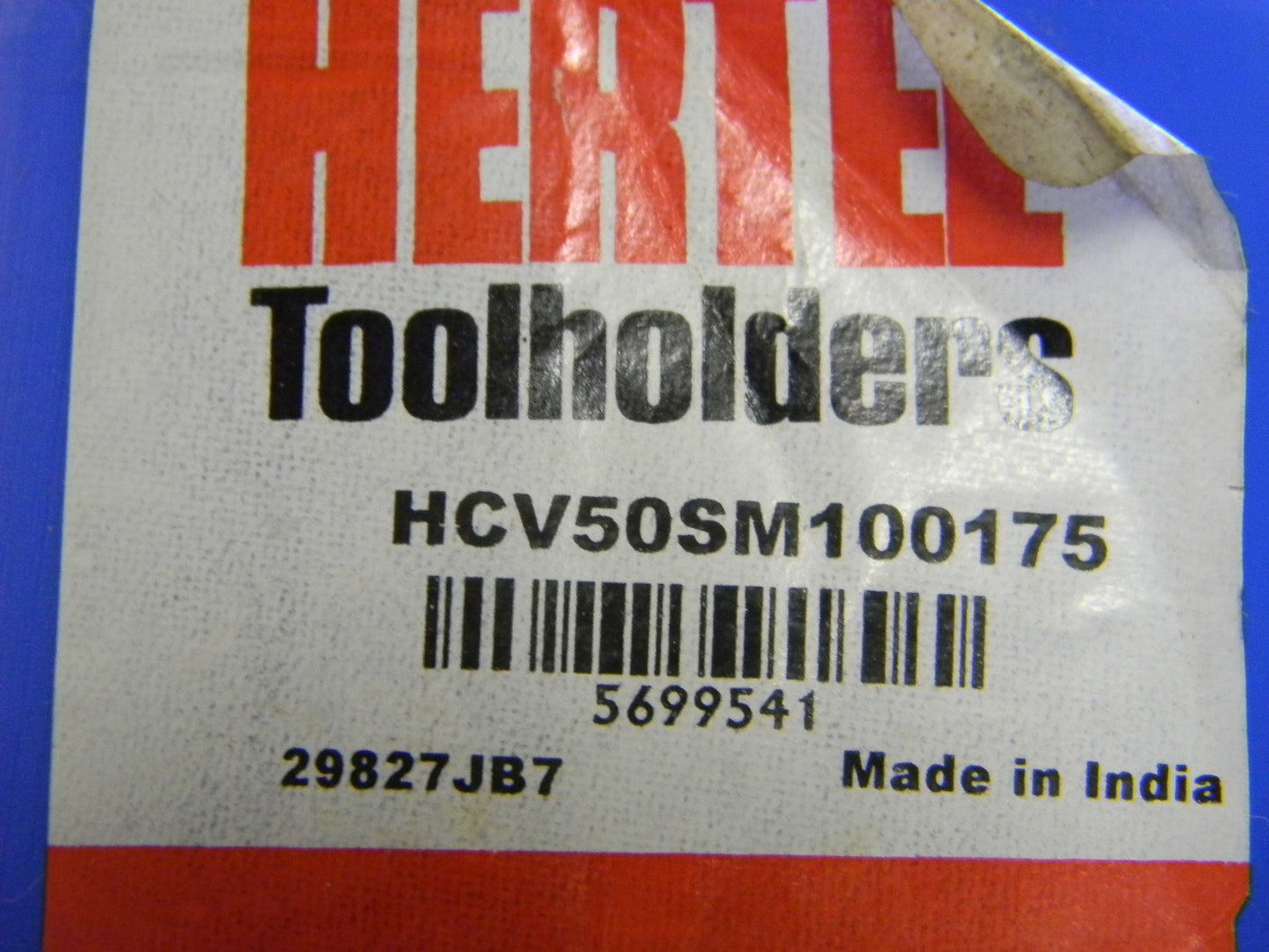 Hertel 50 V-Flange Mount X 1" Pilot Shell Mill Arbor #HCV50SM100175