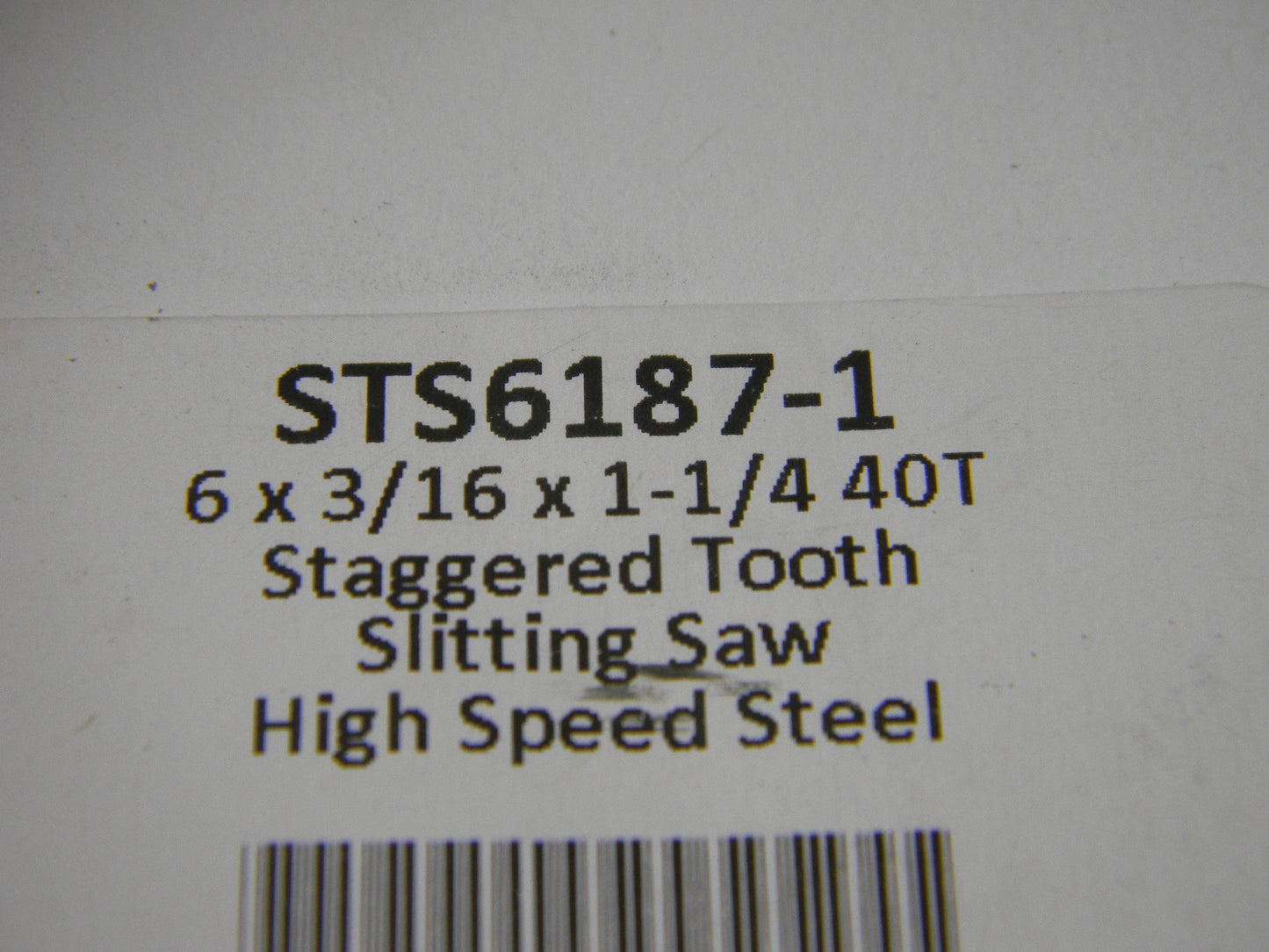 Moon Staggered Tooth Side Chip Saw 6" x 3/16" x 1-1/4" HSS STS618
