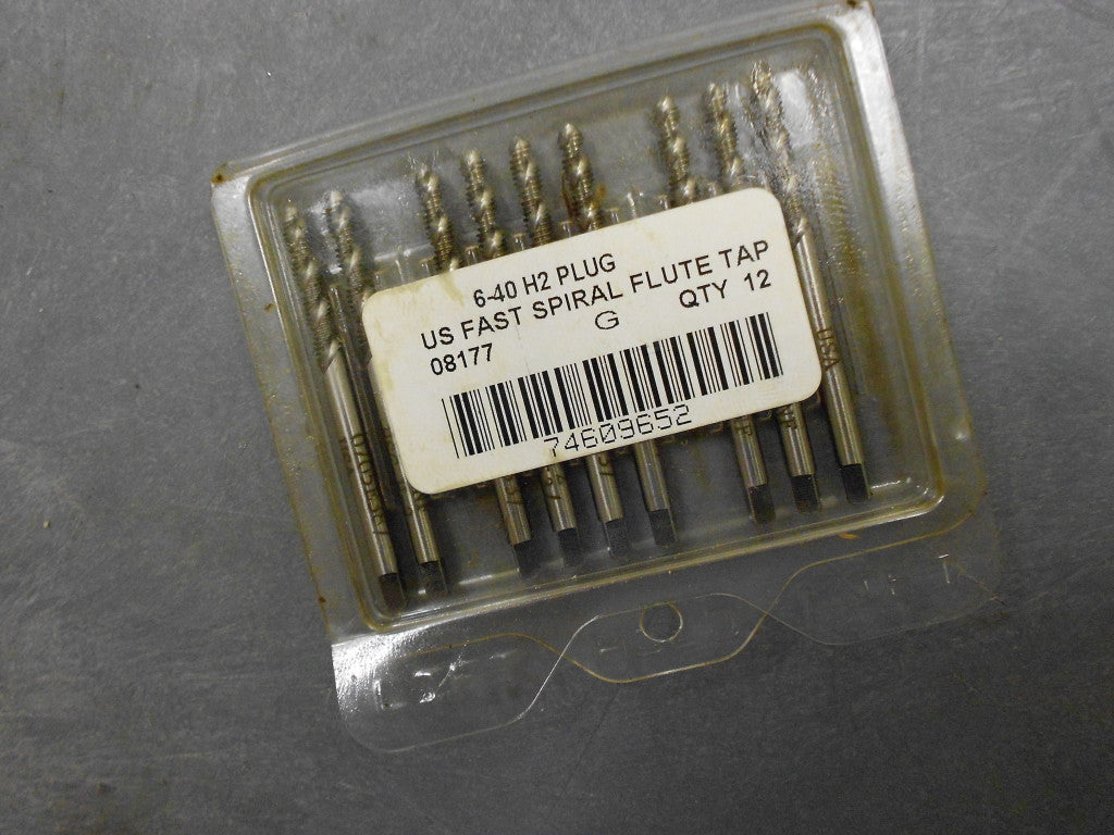 Pro #6-40 UNF 2 Flute 2B/3B Plug Spiral Flute Tap Qty. 9 74609652