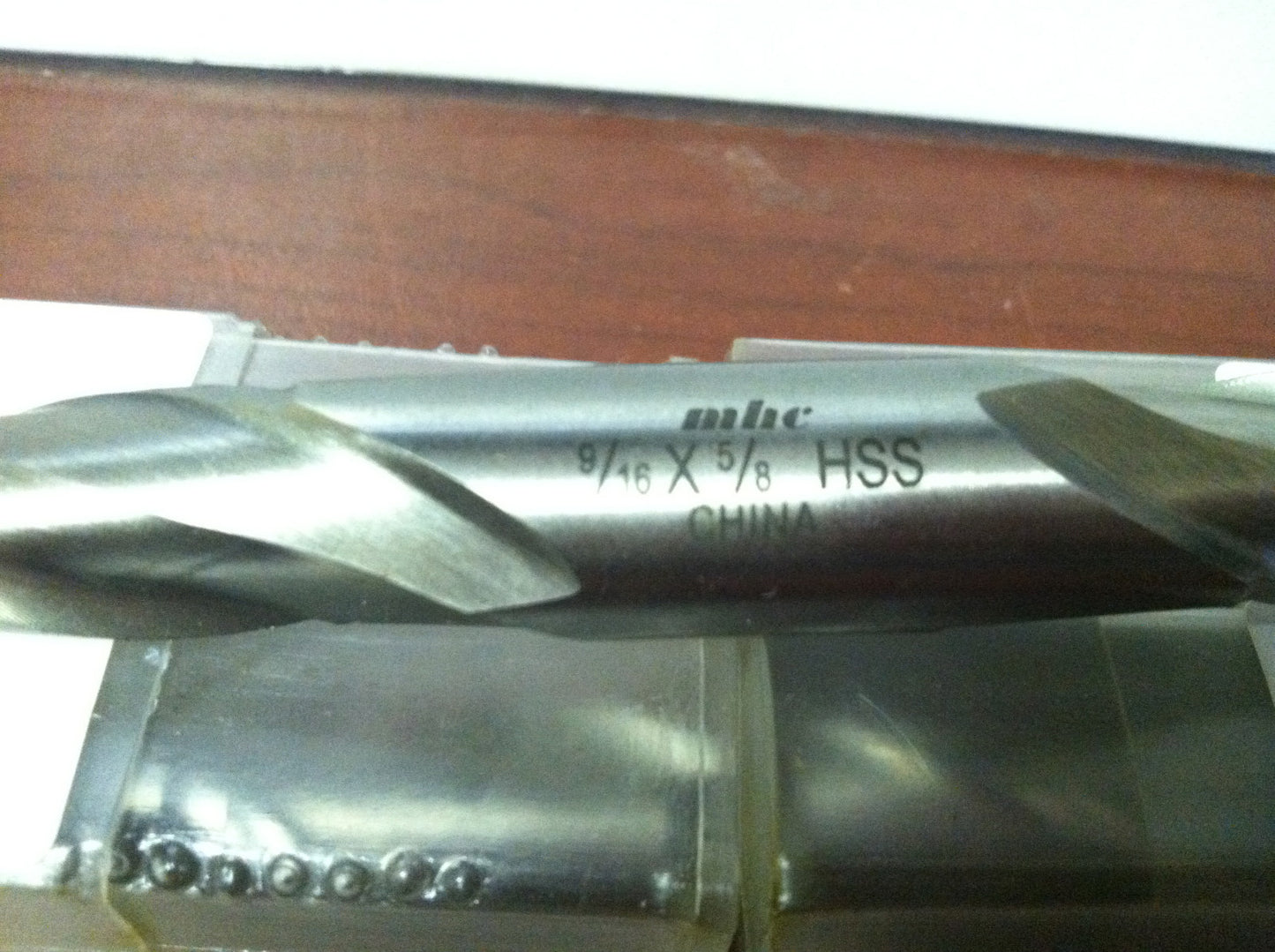MHC Double End Mill 9/16" x 5/8" x 1-1/8" x 4-1/2" 2F UC HSS