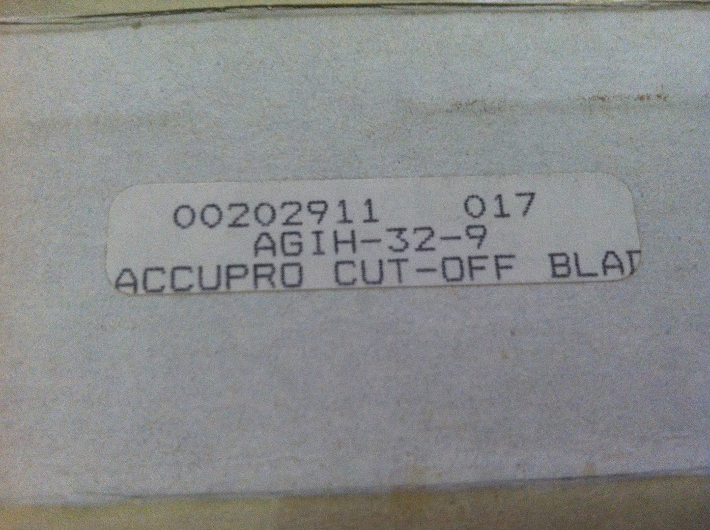 Accupro 1.2598" x 0.315" x 5.9055" Cut-Off Blade AGIH-32-9