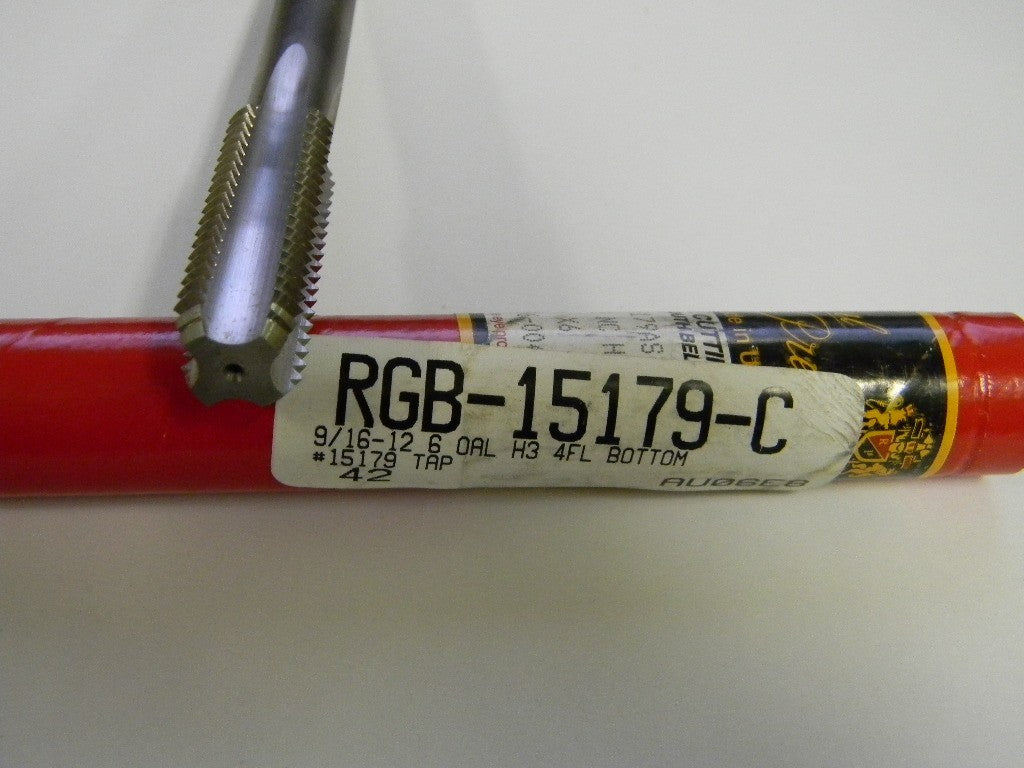 Regal Cutting Tools 9/16"-12 NC H3 4F Bottoming 6" Extension Hand Tap