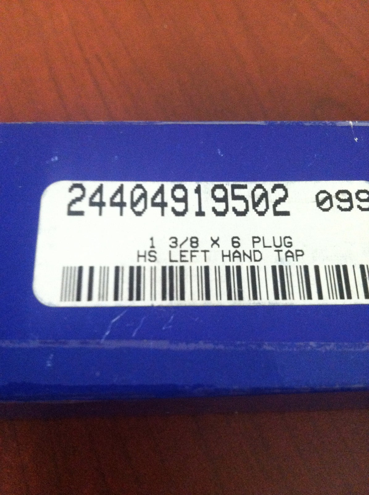 Precision 1-3/8"-6 UNC H4 4F Bright HSS LH 6-1/16" Plug Hand Tap 24404